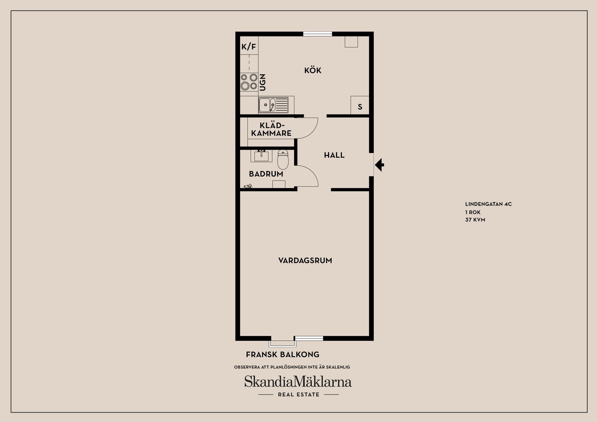 Bostadsrätt, Lindengatan 4C, Tannefors, Linköping