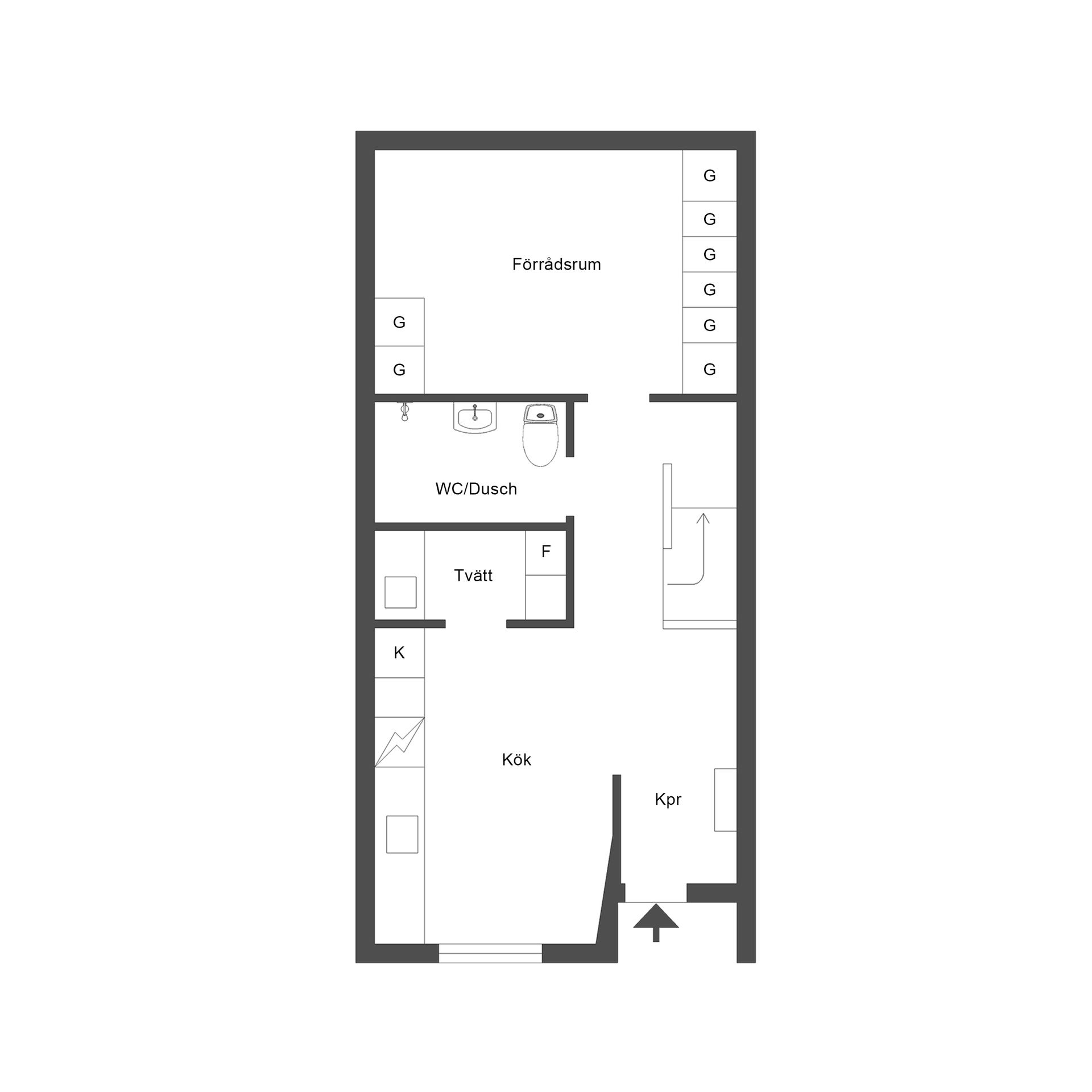 Bostadsrätt, Kyrkogatan 1F, Centralt vid Kyrkberget, Strängnäs