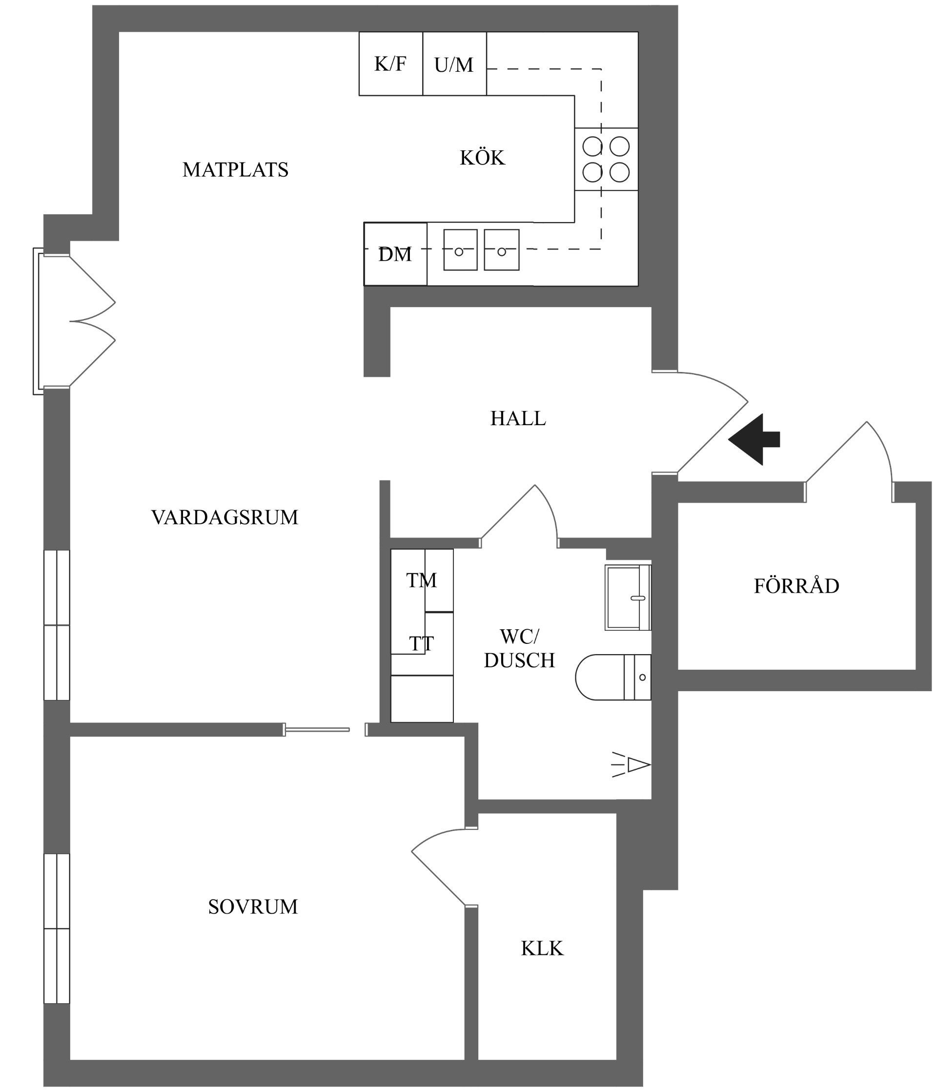 Bostadsrätt, Dragsgatan 5, Centralt, Strömmen, Norrköping
