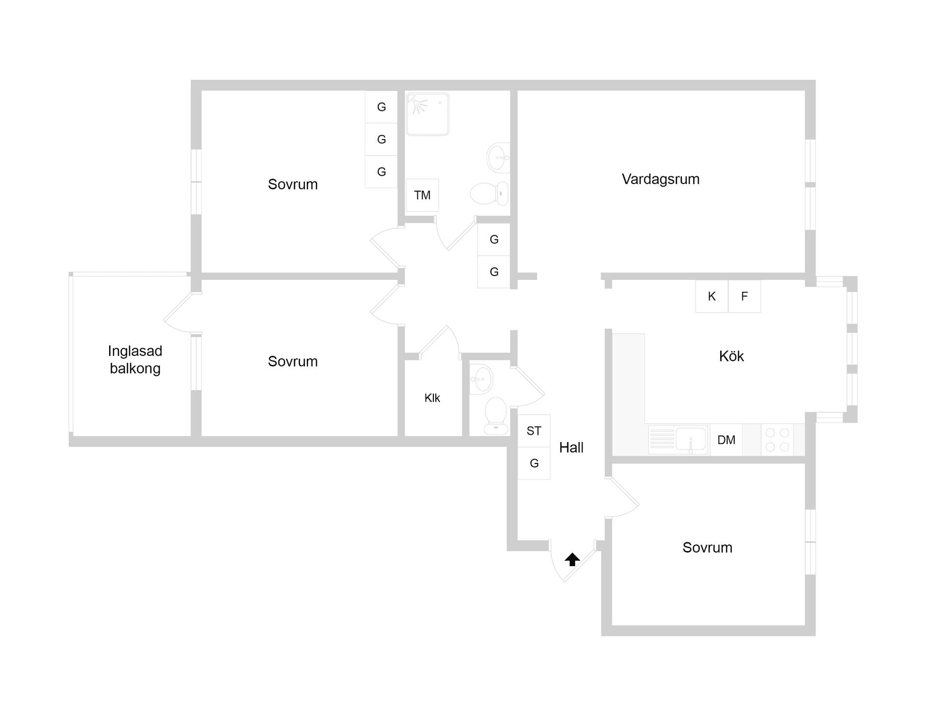 Bostadsrätt, Tunnbindaregatan 43, Centralt, Norrköping