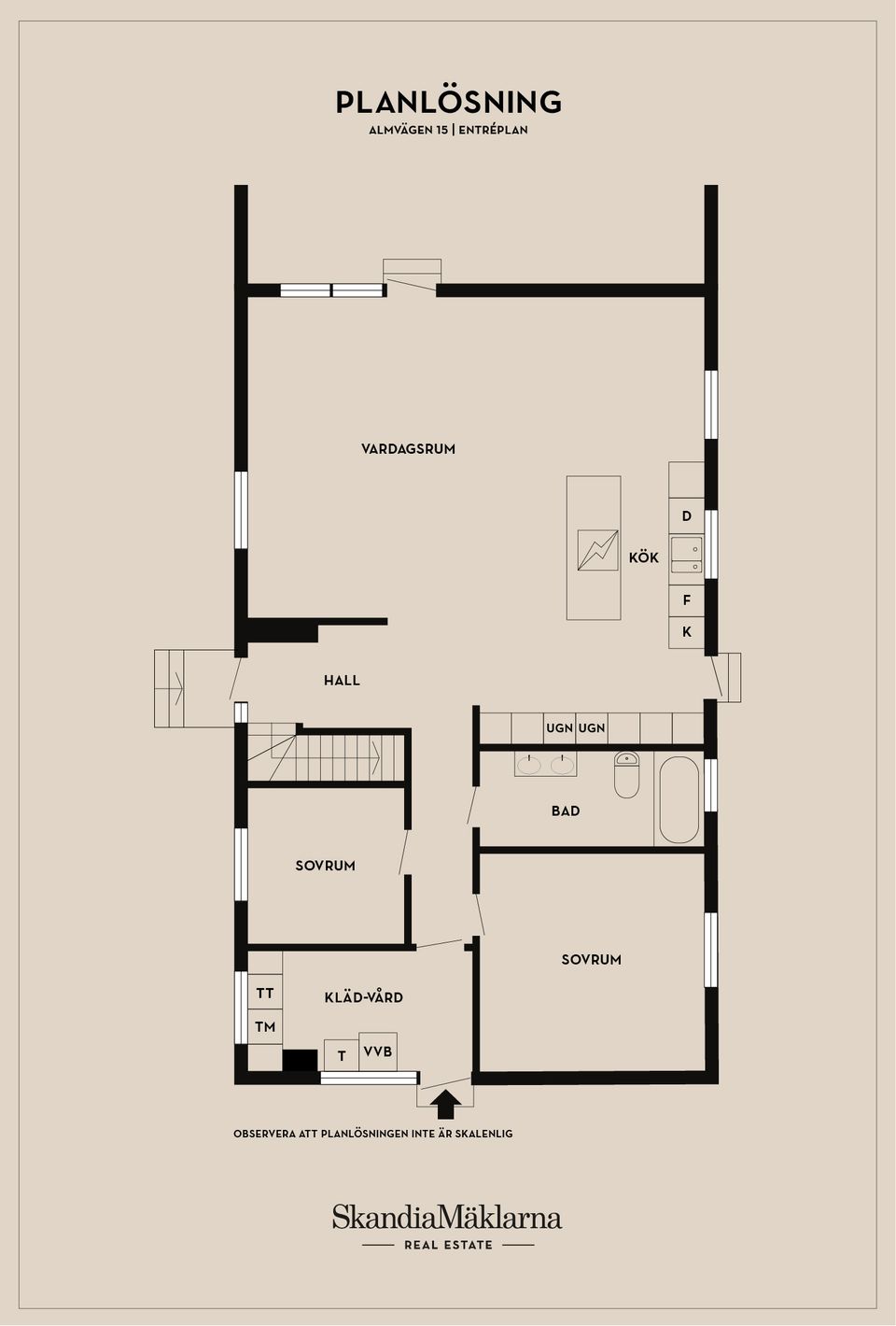 Villa, Almvägen 15, Nybrostrand, Ystad