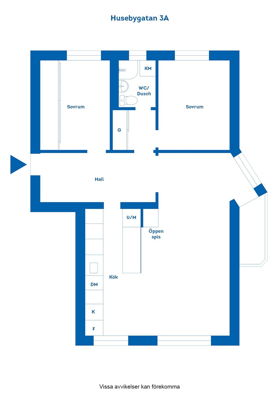 Bostadsrätt, Husebygatan 3A, Oxelbergen, Norrköping
