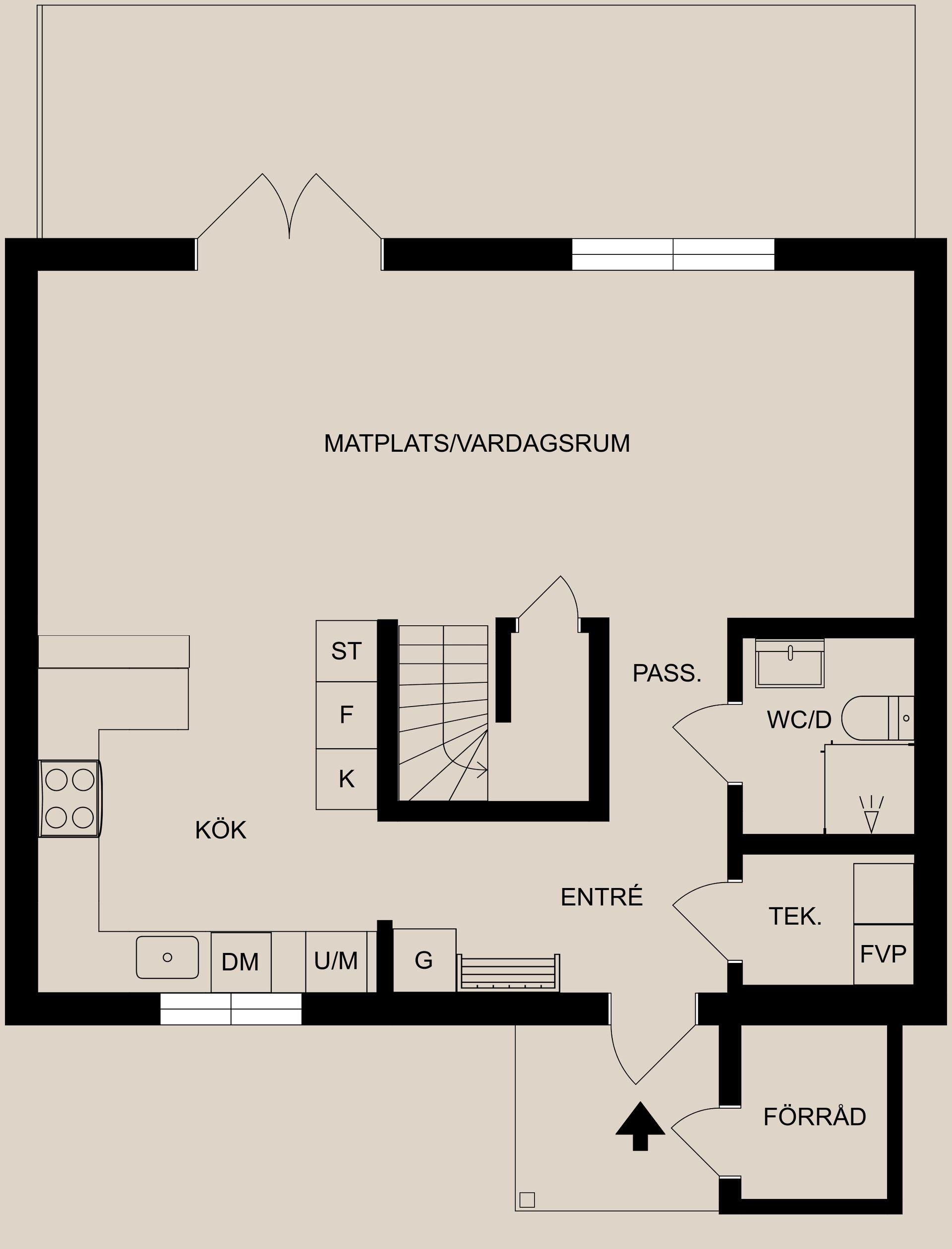 Radhus, Lagersbergsvägen 13, Fyrby, Norrköping