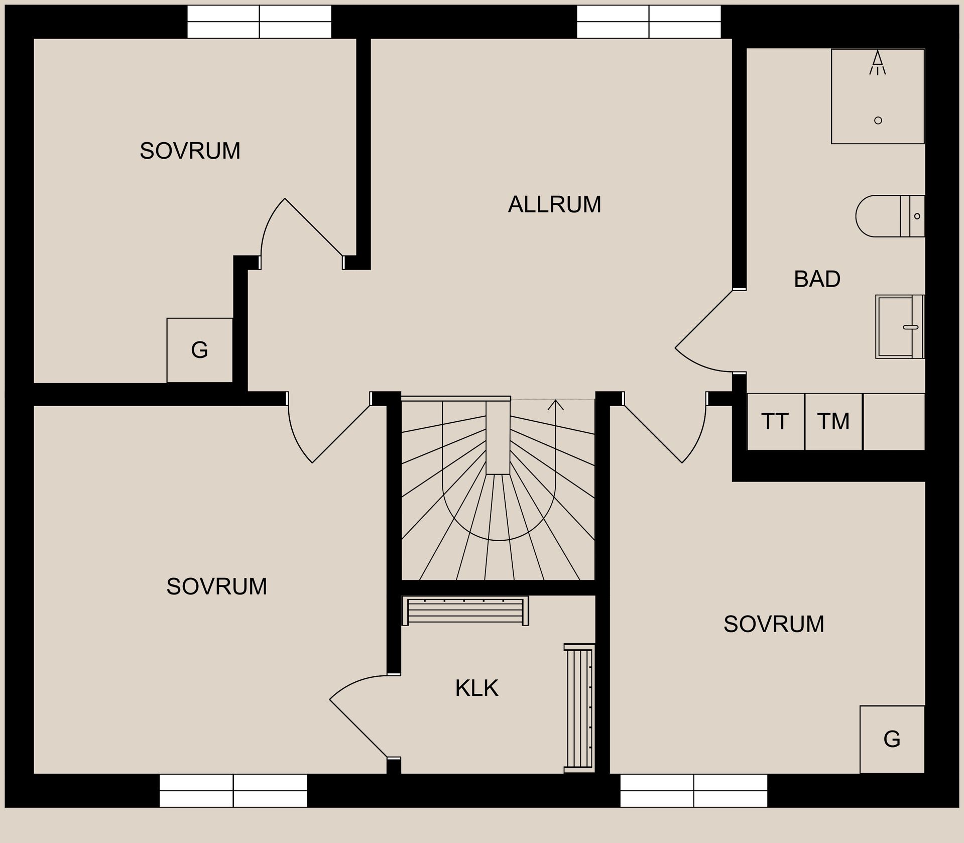 Radhus, Lagersbergsvägen 13, Fyrby, Norrköping