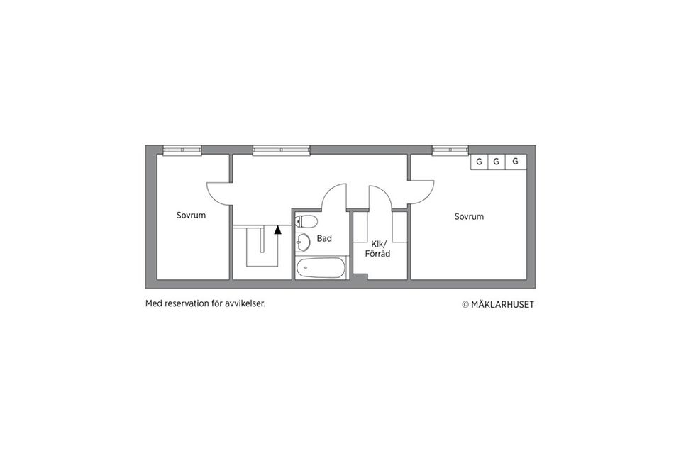 Radhus, Albert Engströms gata 154, Klockaretorpet, Norrköping