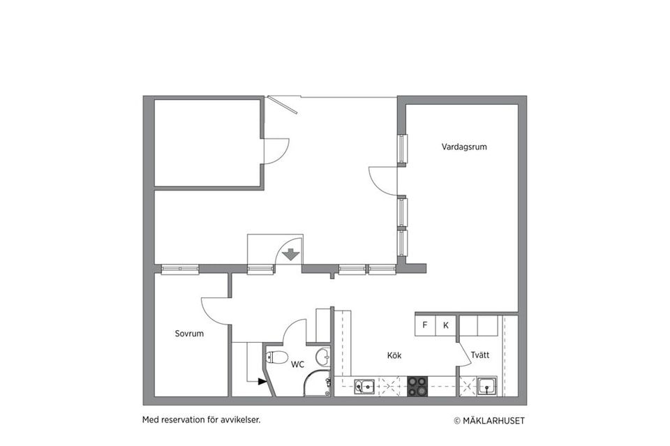 Radhus, Albert Engströms gata 154, Klockaretorpet, Norrköping
