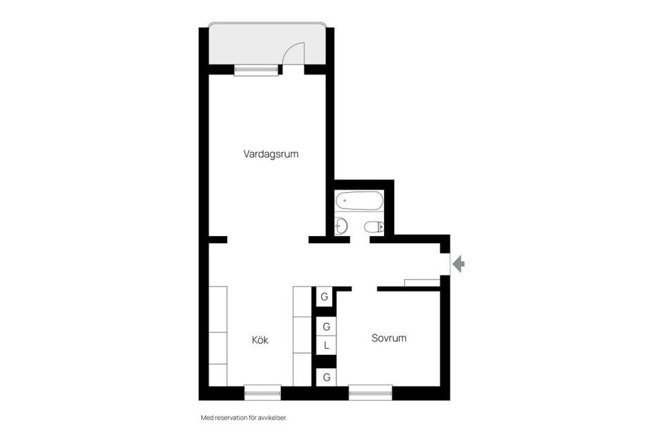 Bostadsrätt, Barnhemsgatan 40, Sjöbo, Borås