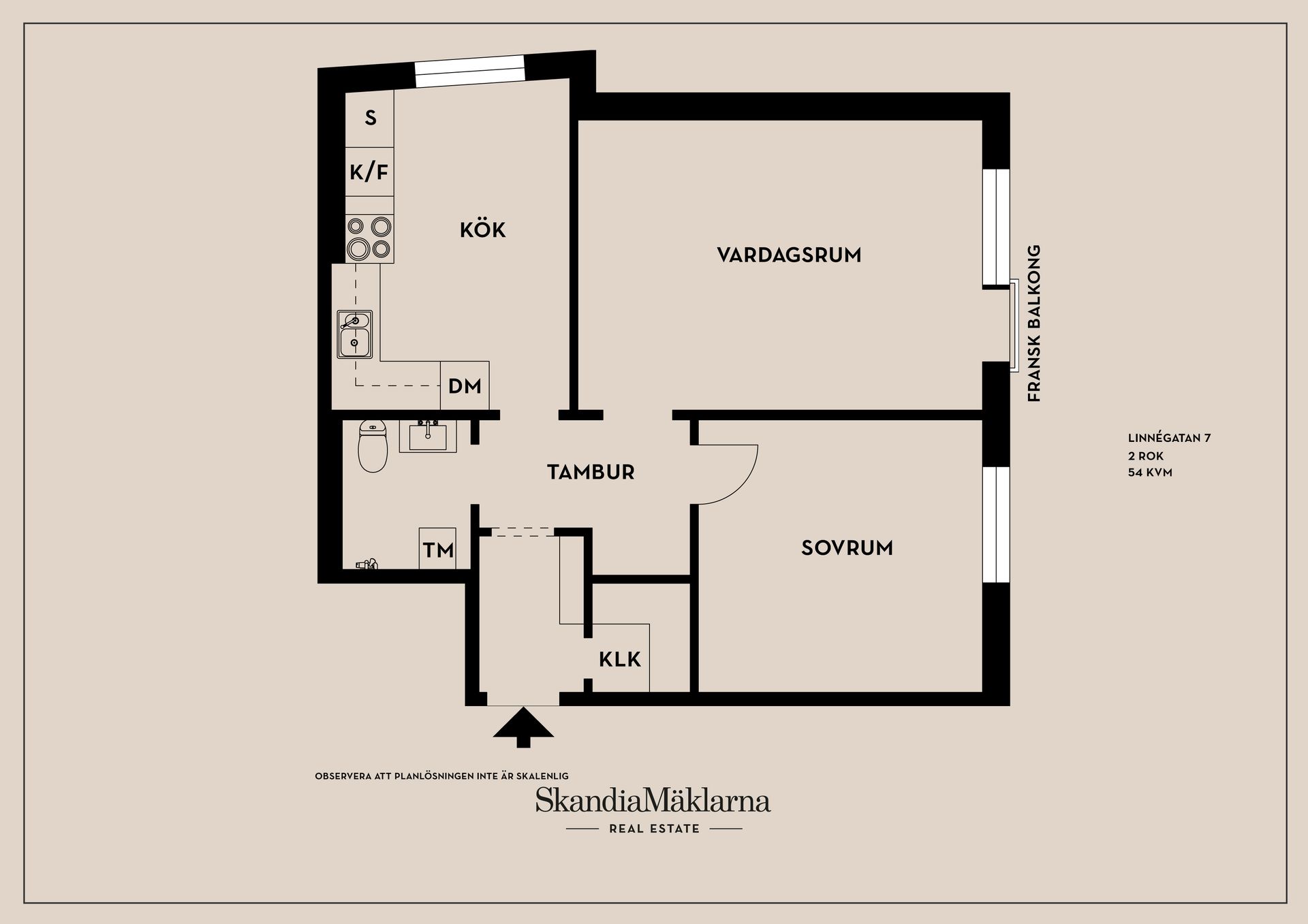 Bostadsrätt, Linnégatan 7, Linköping