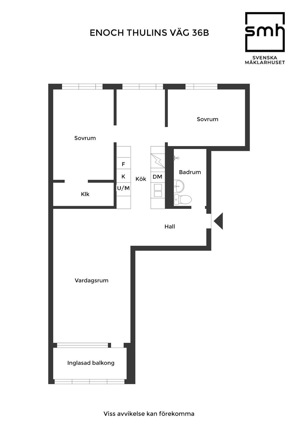 Bostadsrätt, Enoch thulins väg 36B, Lasarettet, Landskrona