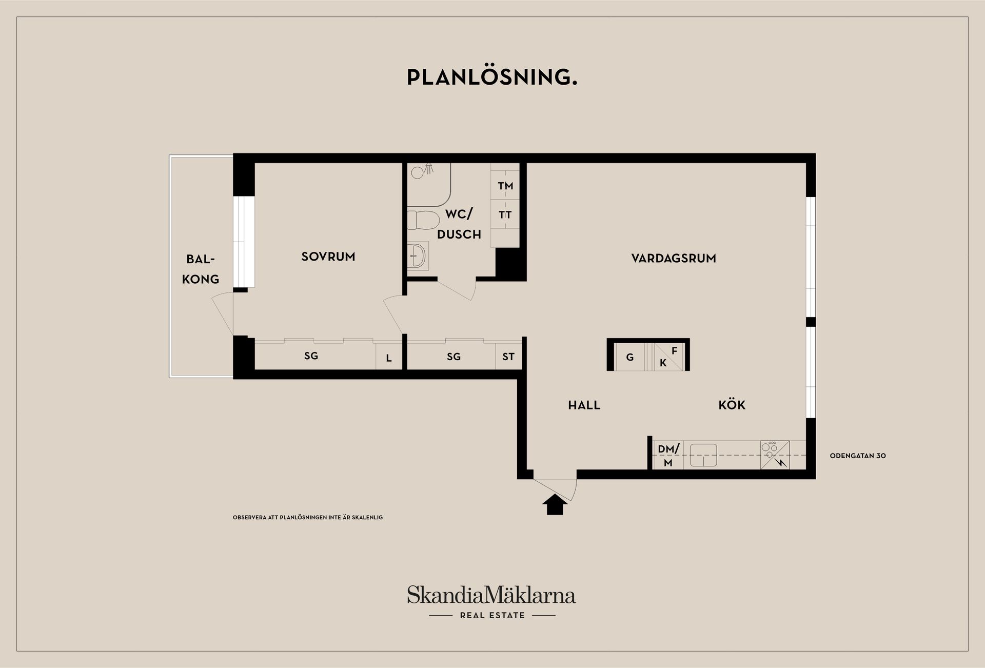 Bostadsrätt, Odengatan 30, Kålgården, Jönköping