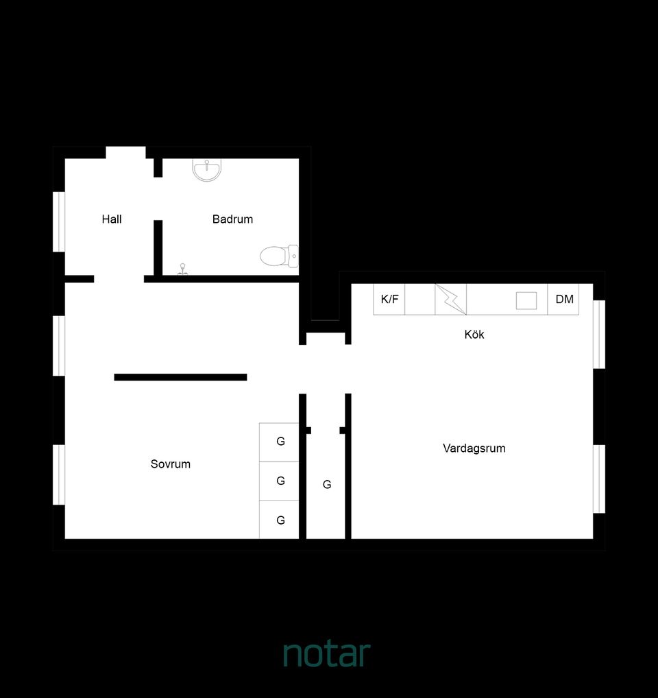 Bostadsrätt, Nygatan 36, Centrala Linköping, Linköping