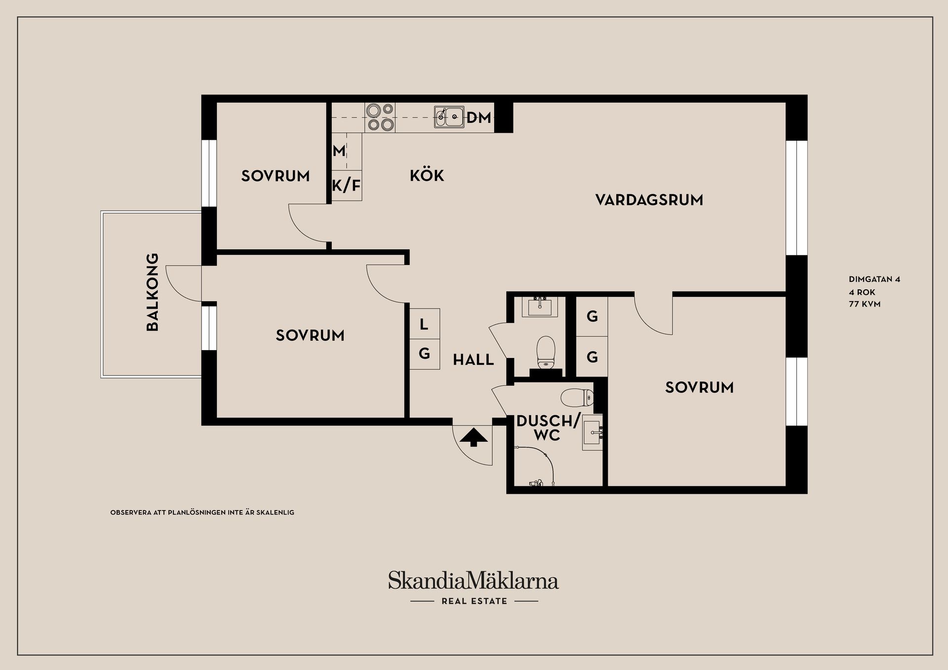 Bostadsrätt, Dimgatan 4, Gränby, Uppsala