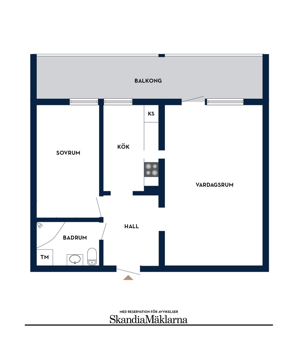 Bostadsrätt, Mariagatan 7C, Centrum, Ystad