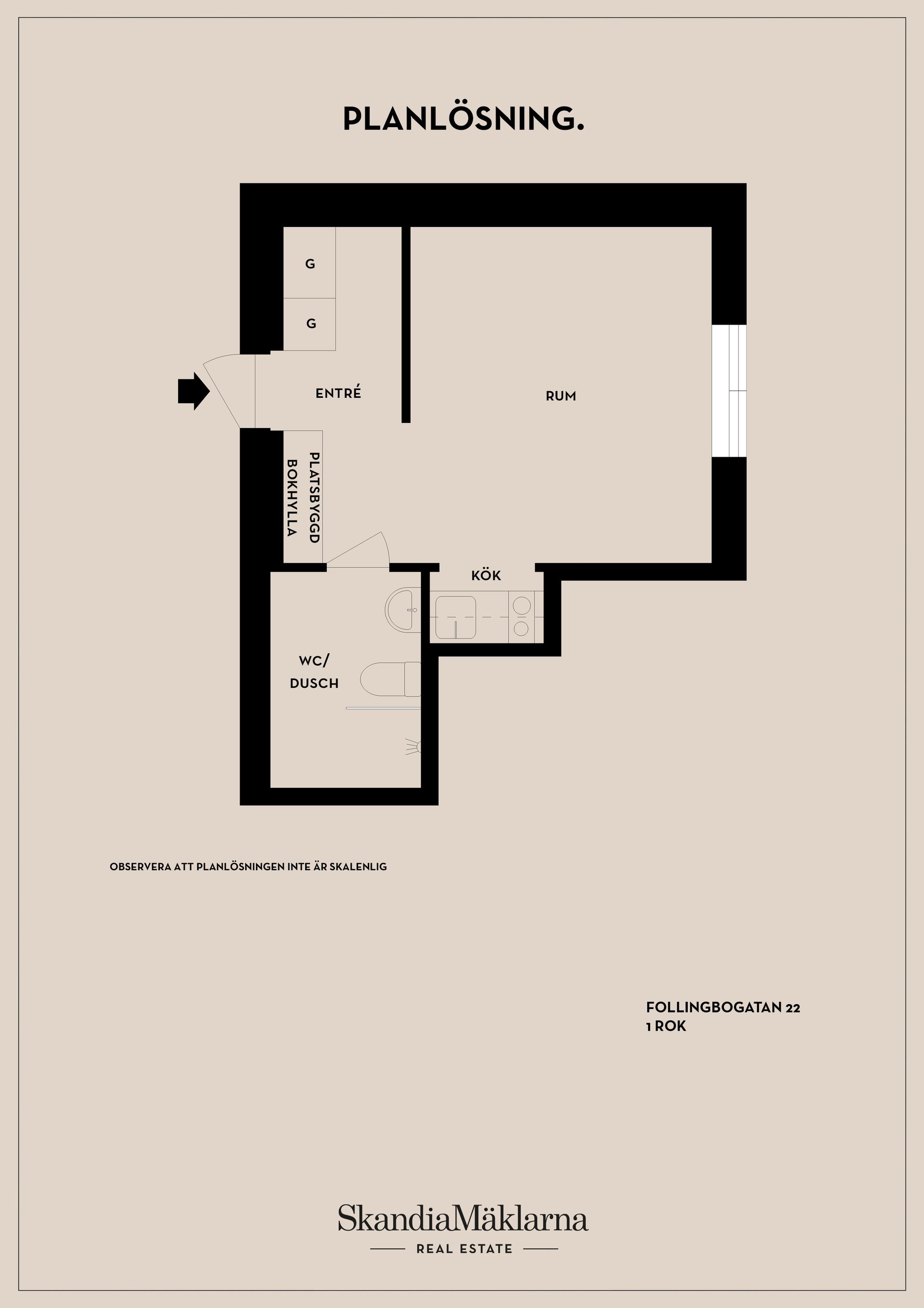 Bostadsrätt, Follingbogatan 22, Bromma Beckomberga, Stockholm