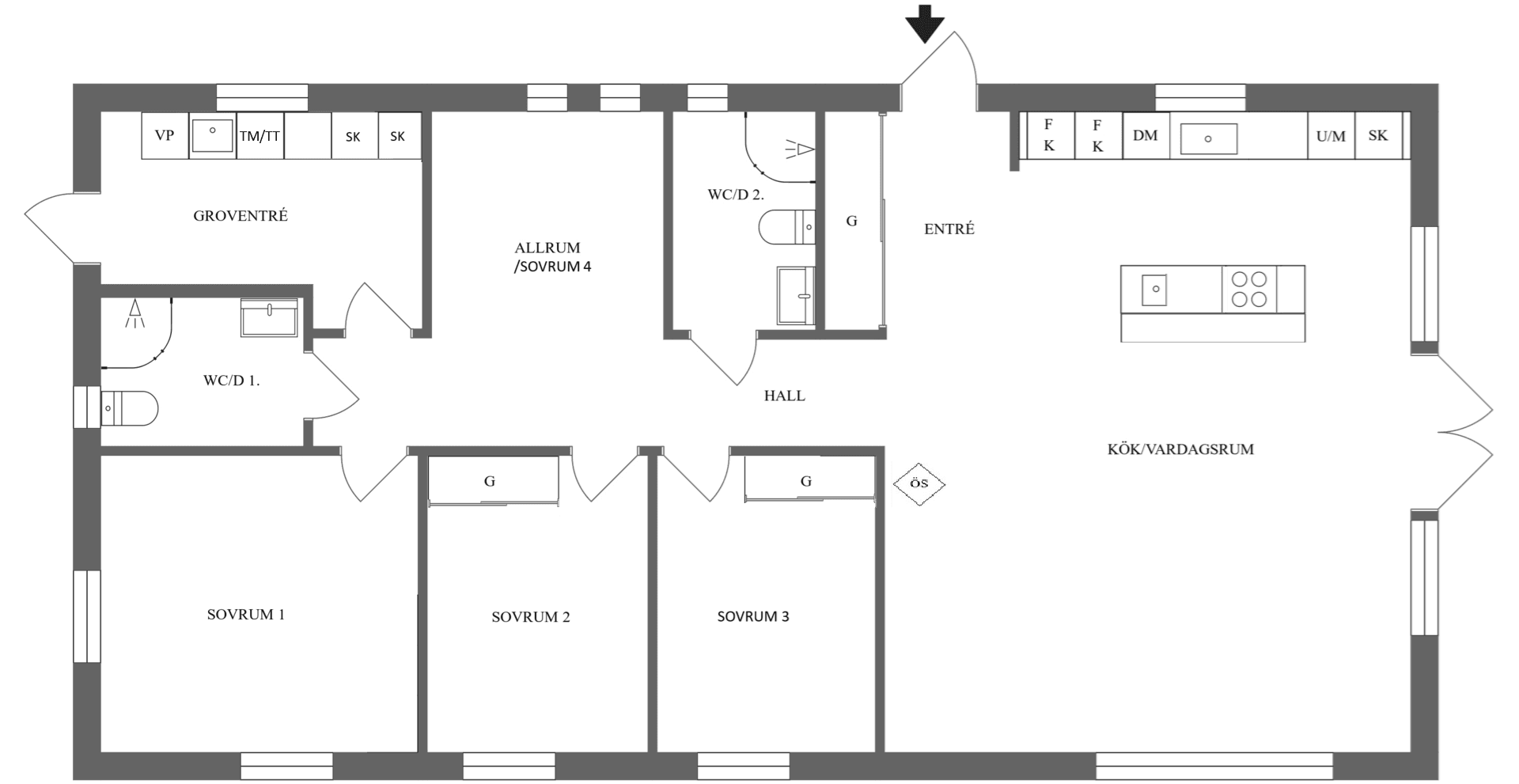 Villa, Skogstryvägen 14, Svärtinge skogsbacke, Norrköping