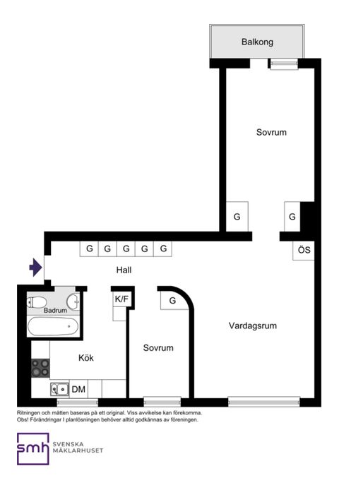Bostadsrätt, Gesundaplan 57, Bromma / Traneberg, Stockholm