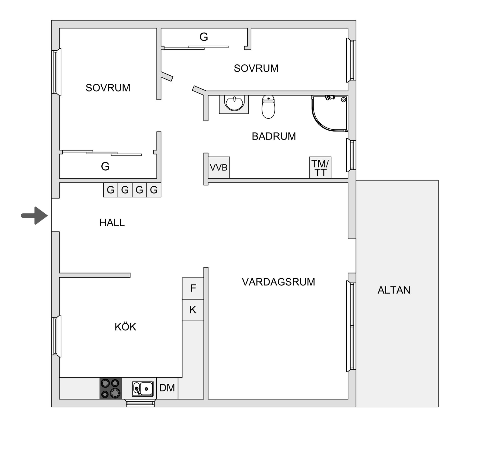 Bostadsrätt, Häggbärsgatan 7, Ostvik, Skellefteå