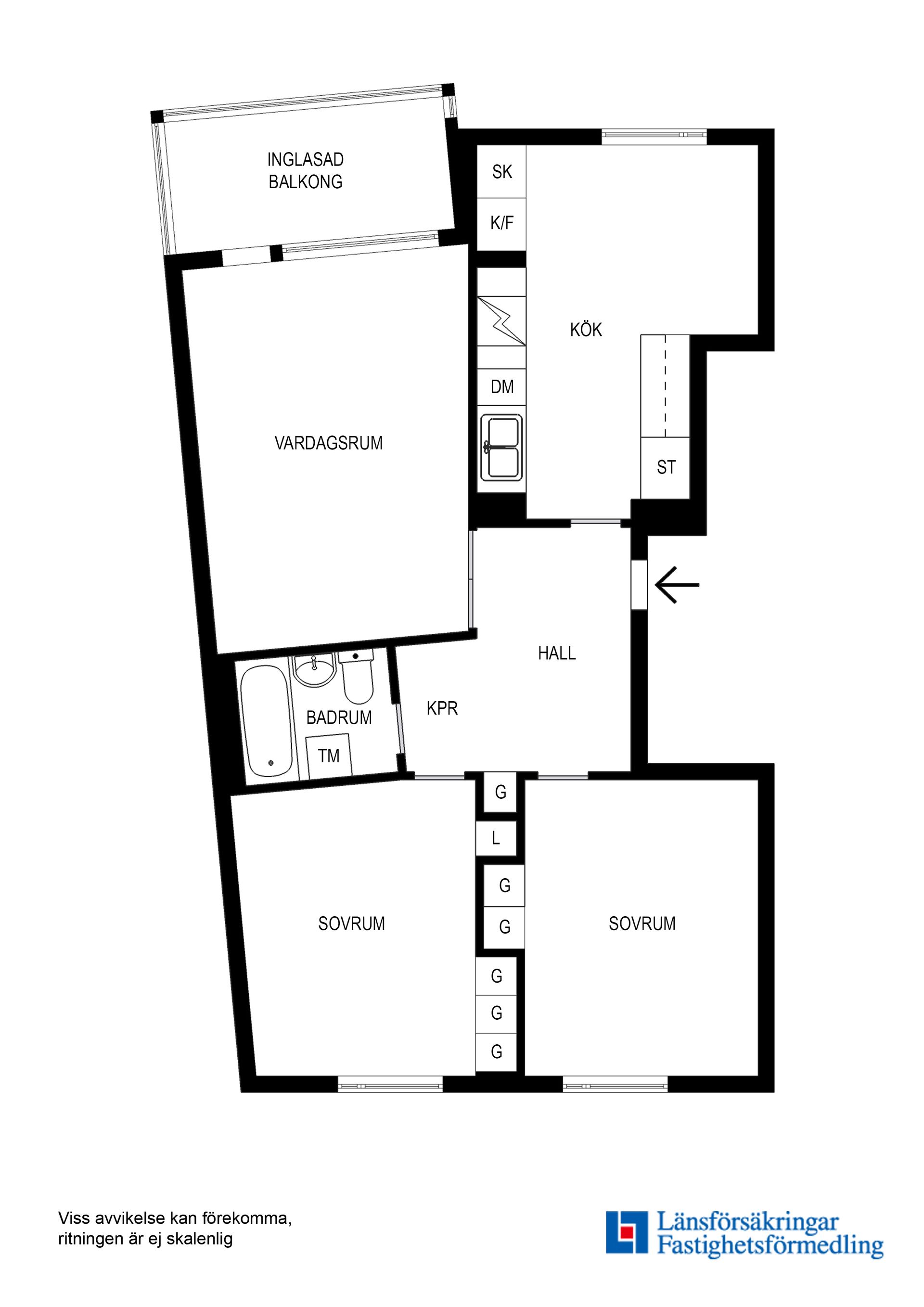 Bostadsrätt, Klippgatan 12B, vån 6, Solna Centrum, Solna