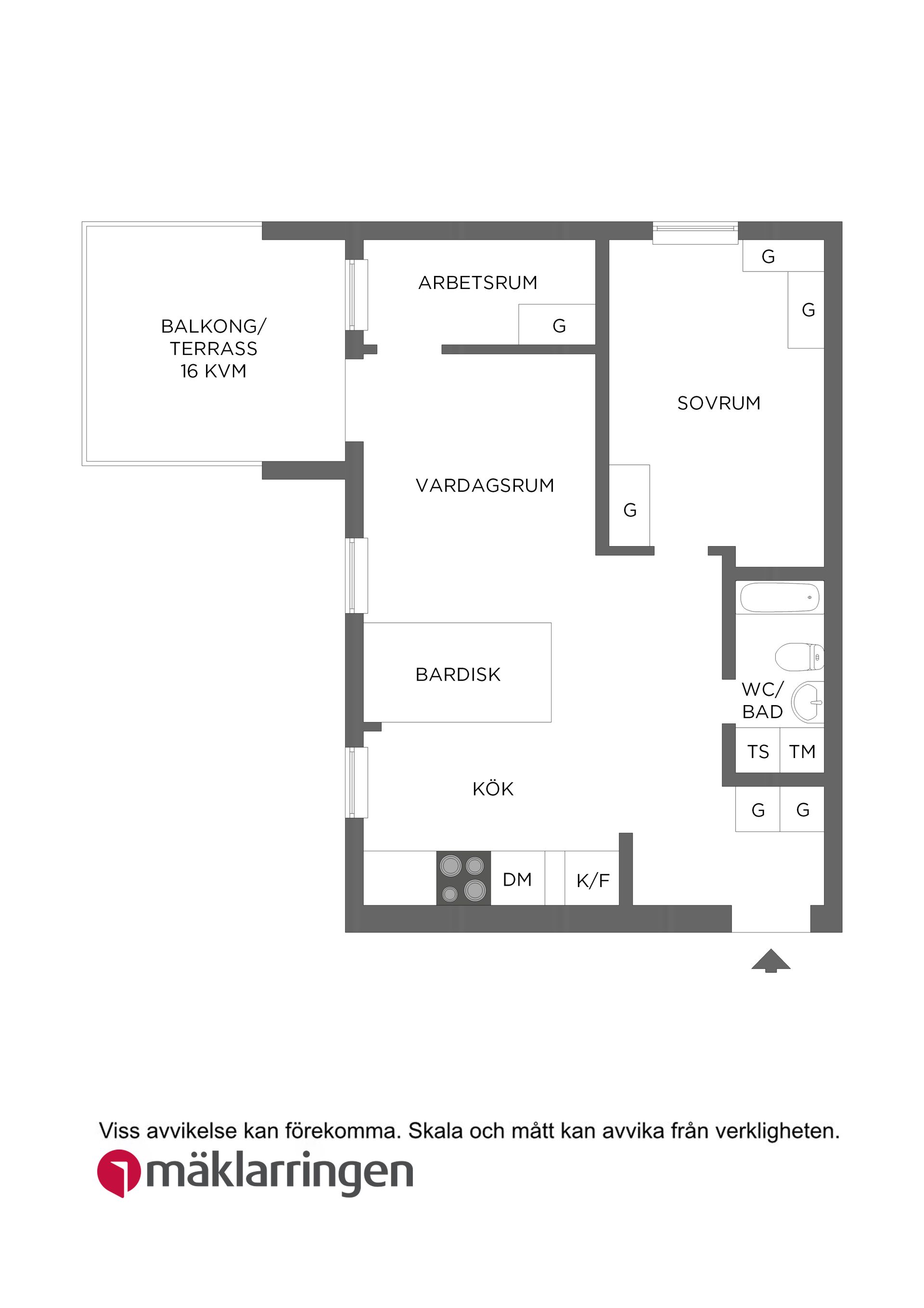 Bostadsrätt, Tuvvägen 19, 4 tr, Handen, Haninge