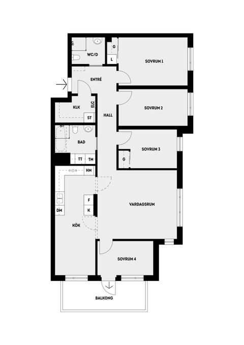 Bostadsrätt, Grindtorps skolgränd 26, 2 tr, Täby Centrum, Täby