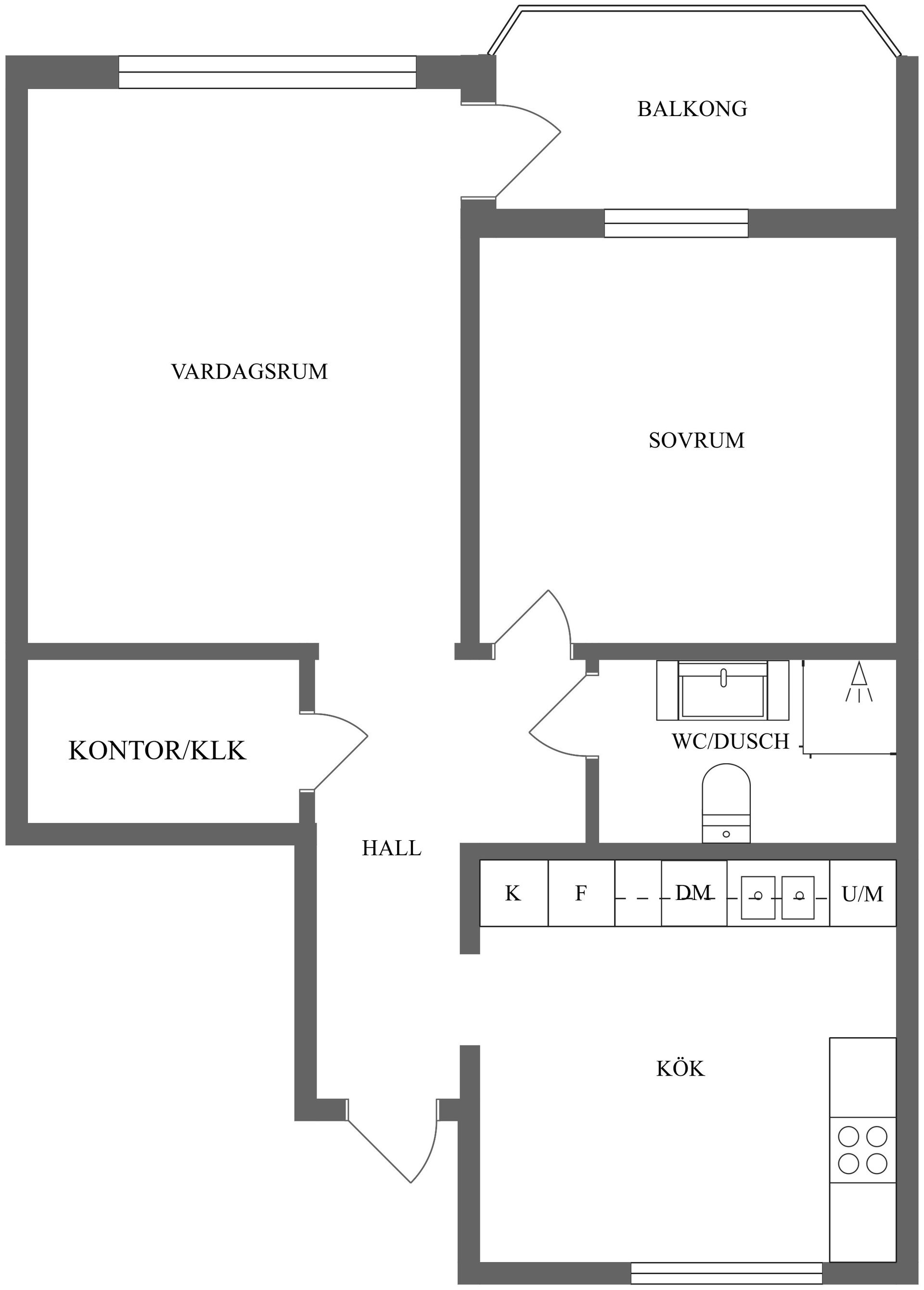 Bostadsrätt, Bredgatan 10, Centralt, Strömmen, Norrköping