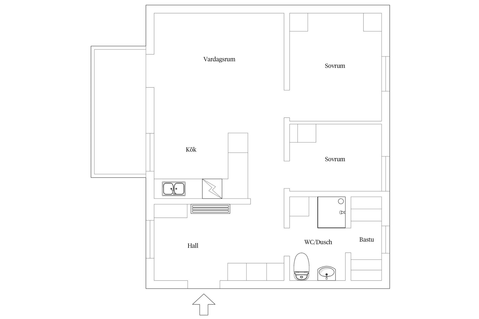 Bostadsrätt, Centrumvägen 2, Klövsjö, Berg