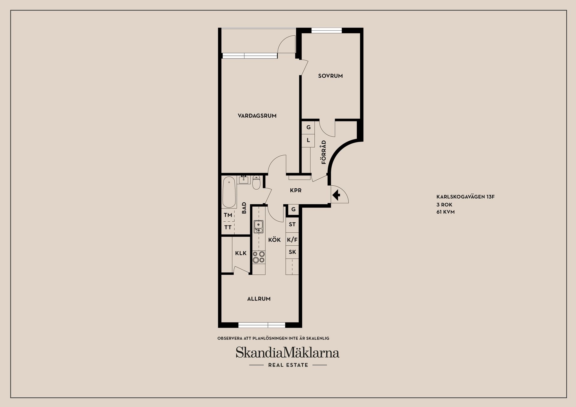 Bostadsrätt, Karlskogavägen 13F, Liljebäck, Kristinehamn