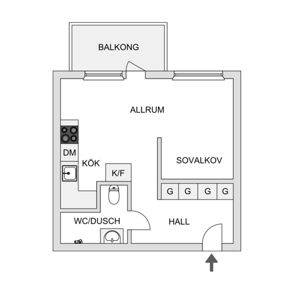 Bostadsrätt, Bollmoravägen 10, 6 tr, Tyresö Centrum, Tyresö