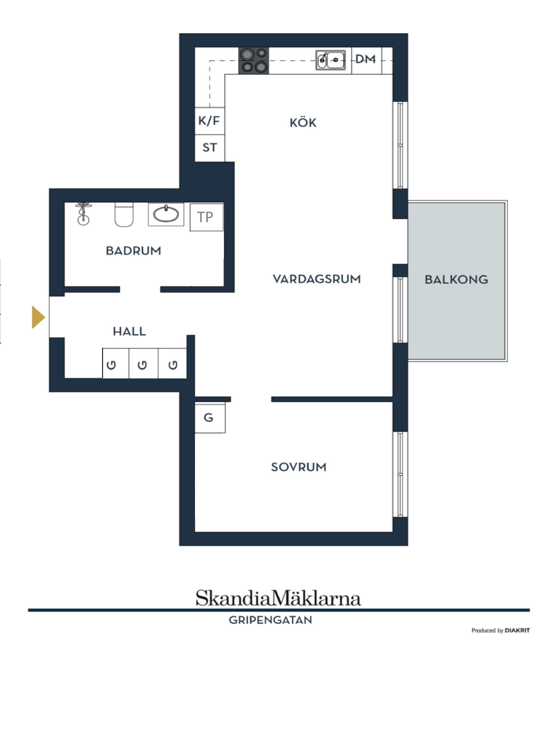 Bostadsrätt, Gripengatan 24, Barkarbystaden, Järfälla