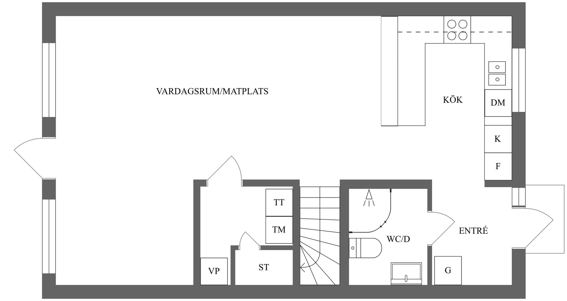Radhus, Golfslingan 55, Norrköping