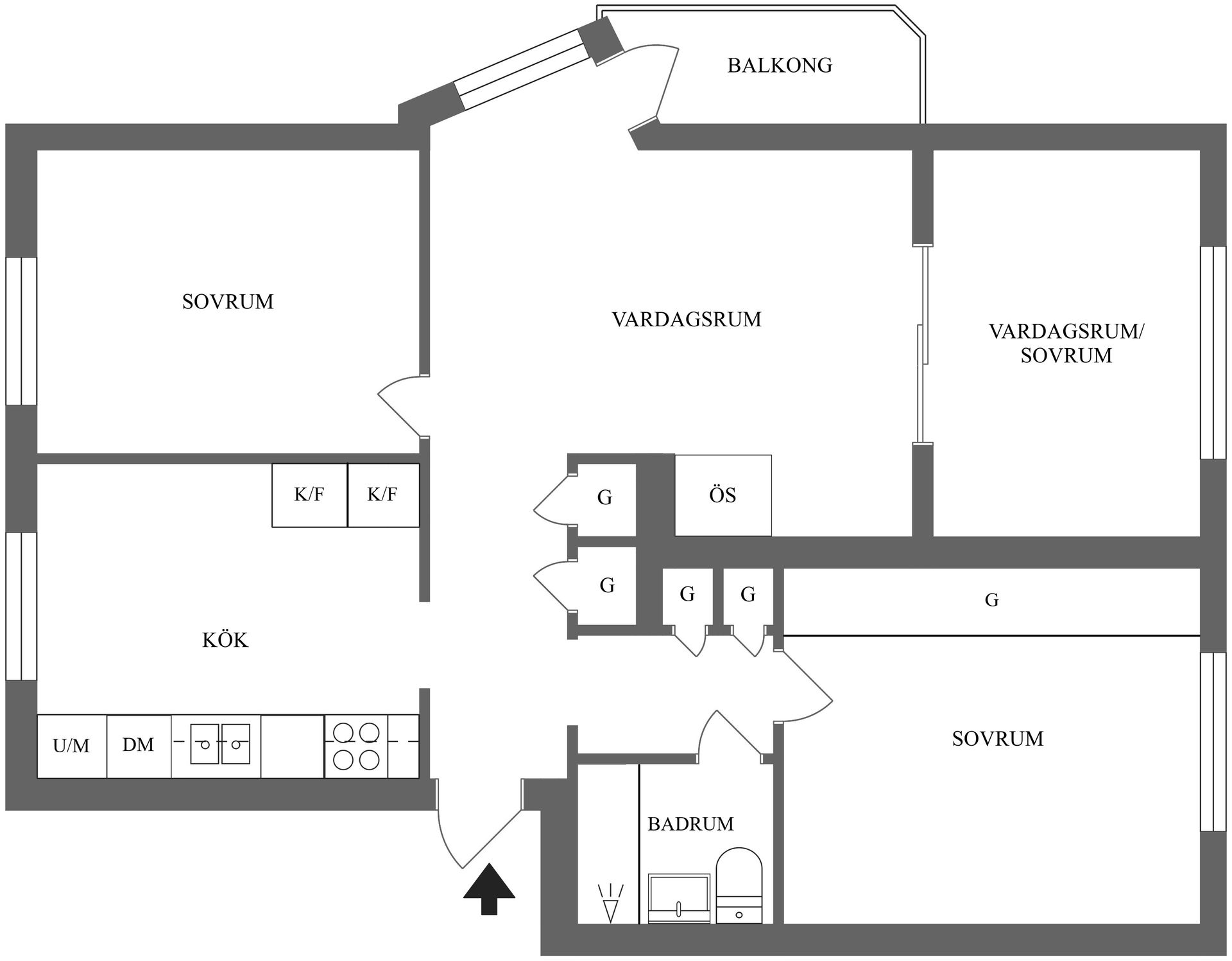 Bostadsrätt, Lindövägen 42B, Öster, Oxelbergen, Norrköping