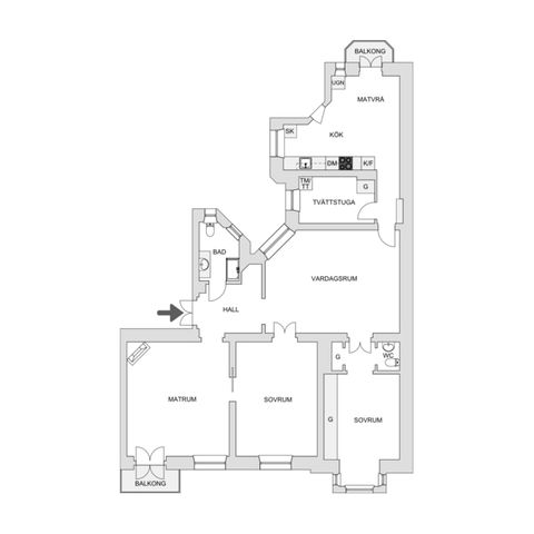 Bostadsrätt, Kanalgatan 28, Centrum, Kristianstad