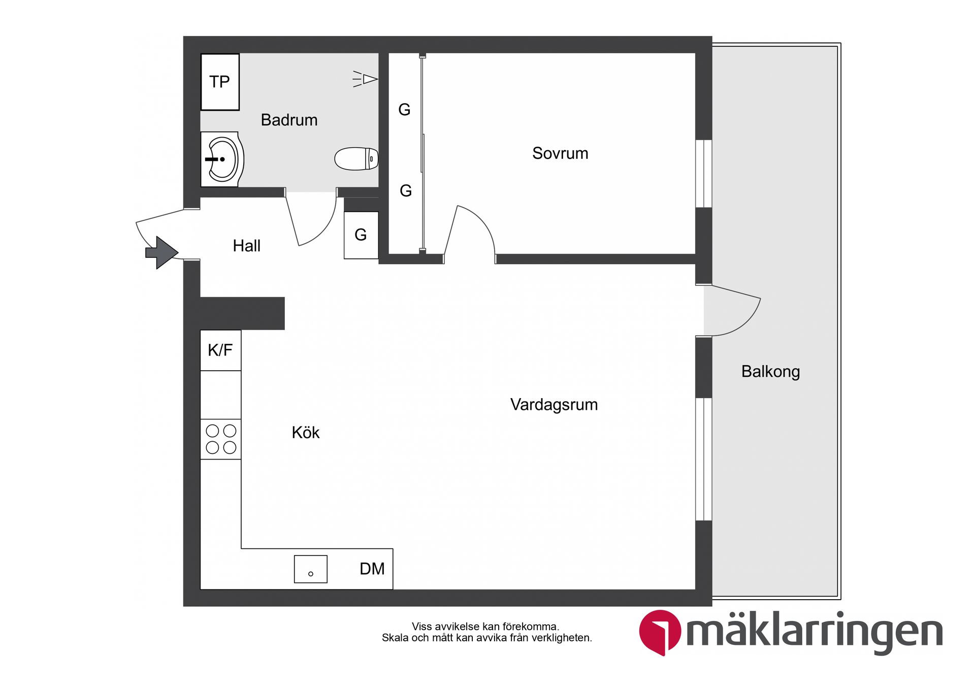 Bostadsrätt, Frihetsvägen 2B, Jakobsberg, Järfälla