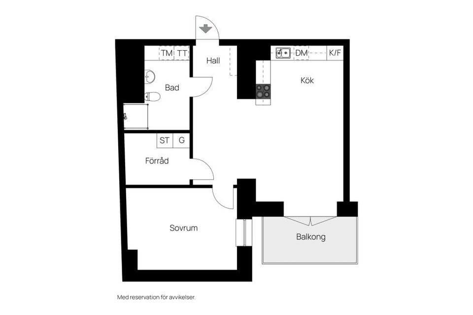Bostadsrätt, Garvaregatan 6B, Centralt, Norrköping