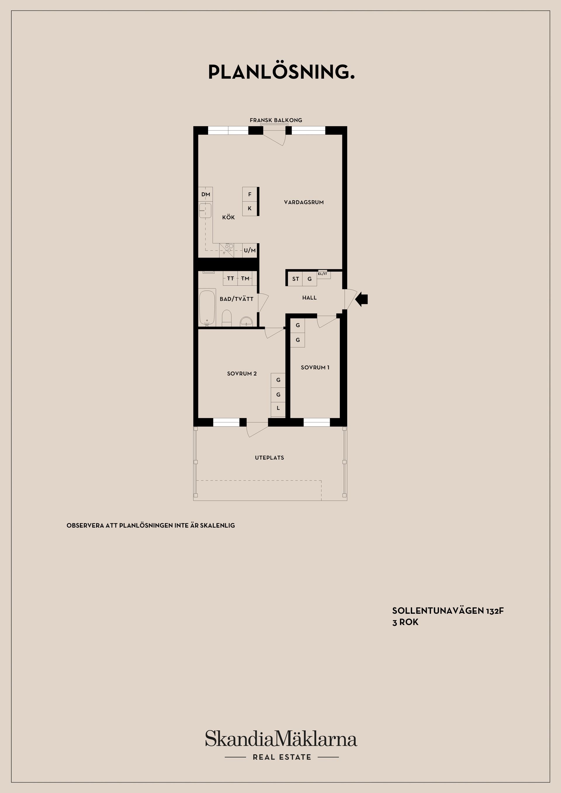 Bostadsrätt, Sollentunavägen 132F, Centrala Sollentuna, Sollentuna
