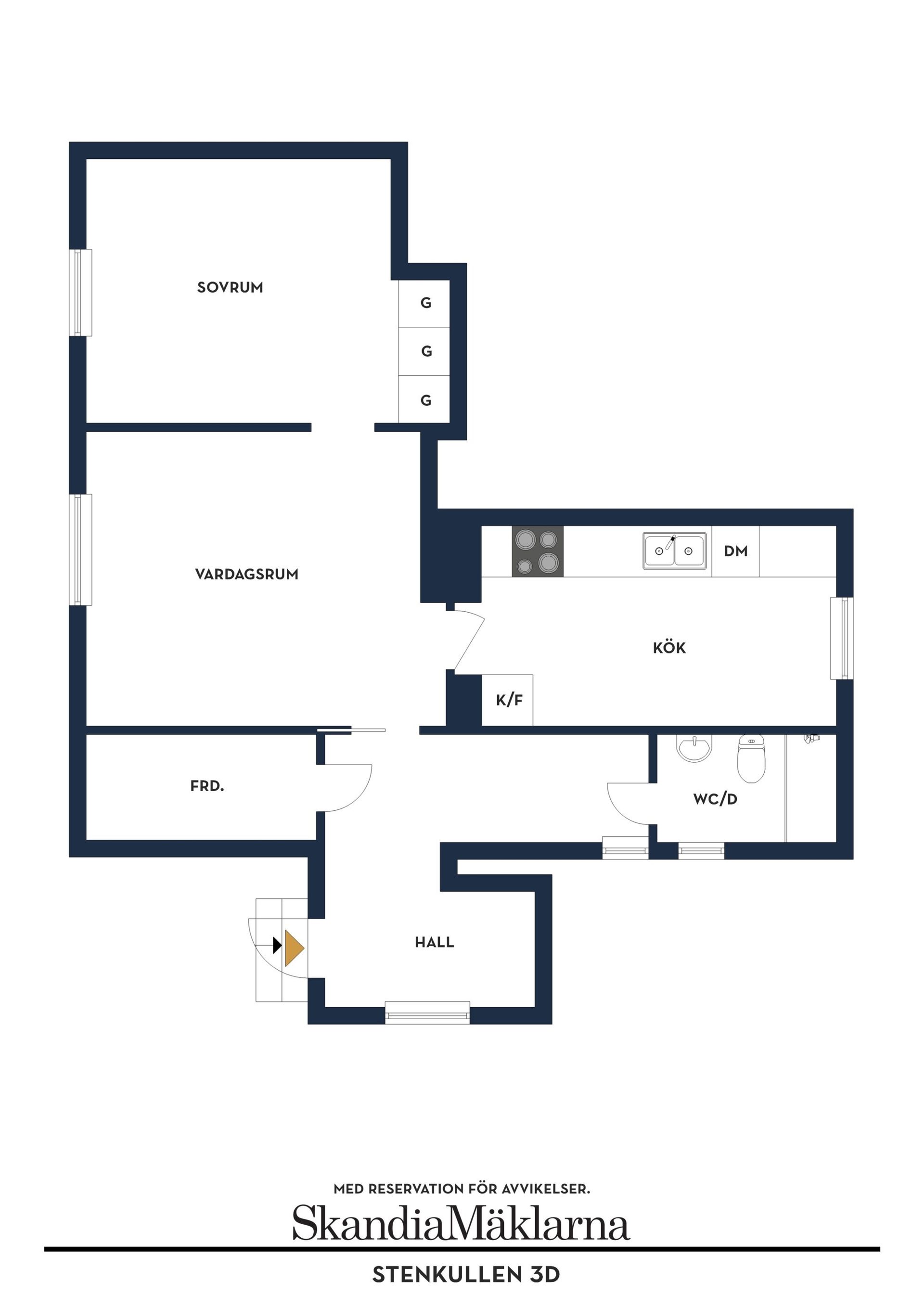 Bostadsrätt, Stenkullen 3D, Gustavsberg, Värmdö
