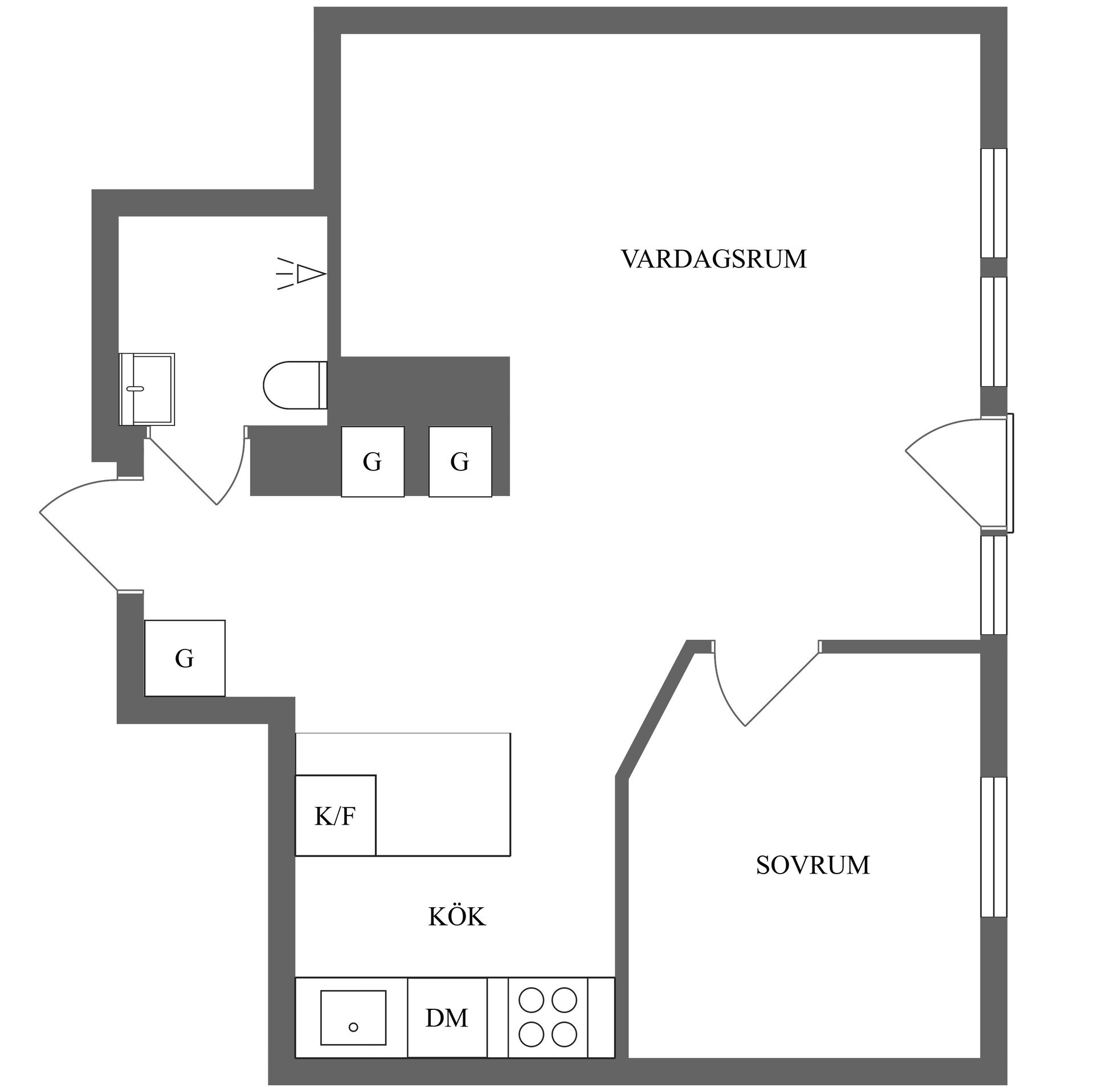 Bostadsrätt, Askebygatan 13, Centralt, Söder, Norrköping