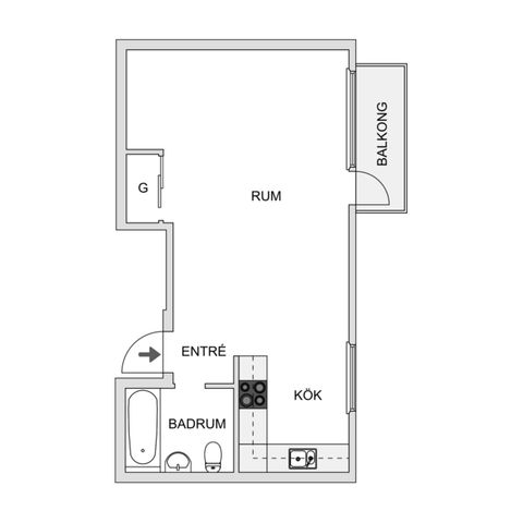 Bostadsrätt, Kungsgatan 17, Centrum, Borås