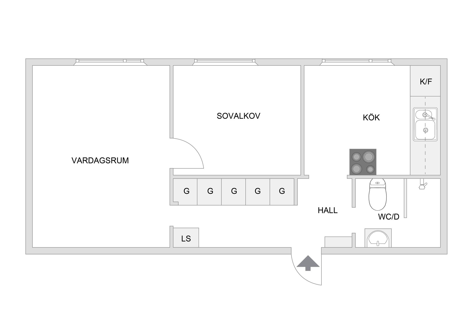 Bostadsrätt, Vasavägen 104, 2 tr, Jakobsberg, Järfälla