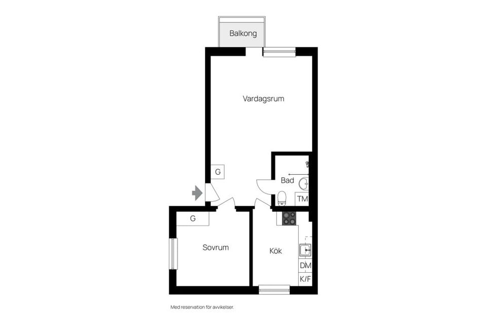 Bostadsrätt, Engelbrektsgatan 50, Borggården, Trelleborg