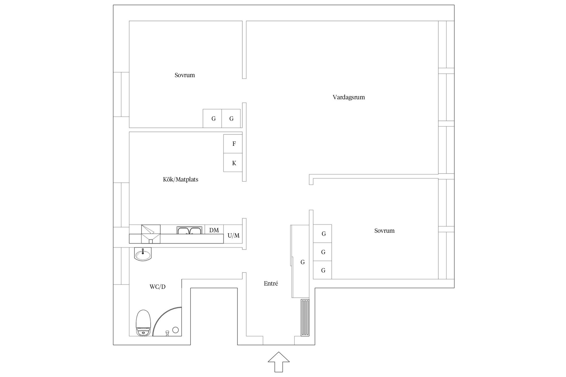 Bostadsrätt, Kronobergsgatan 16, Centrum, Växjö