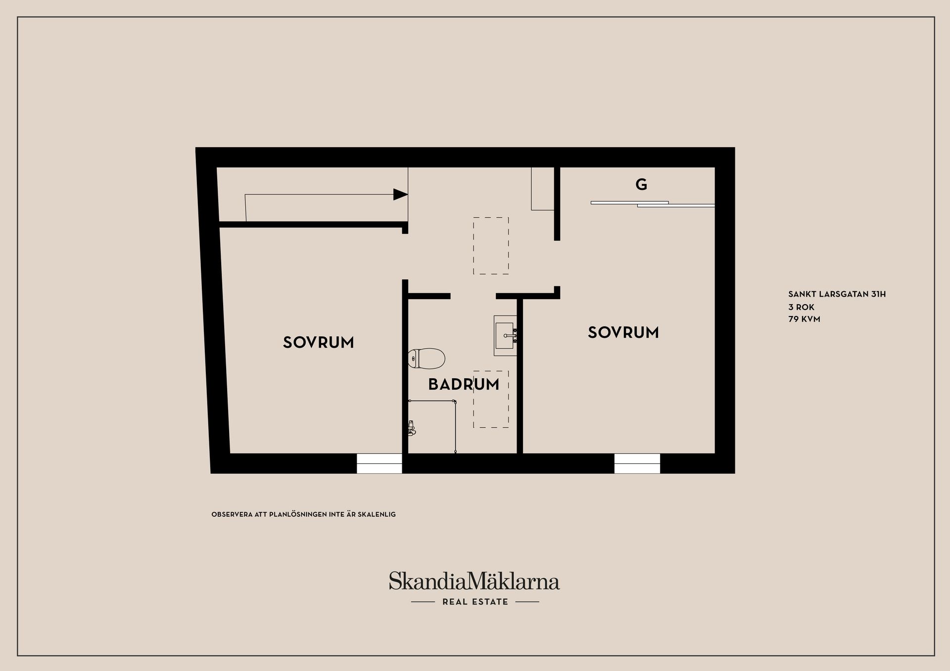 Bostadsrätt, Sankt Larsgatan 31H, Centralt, Linköping