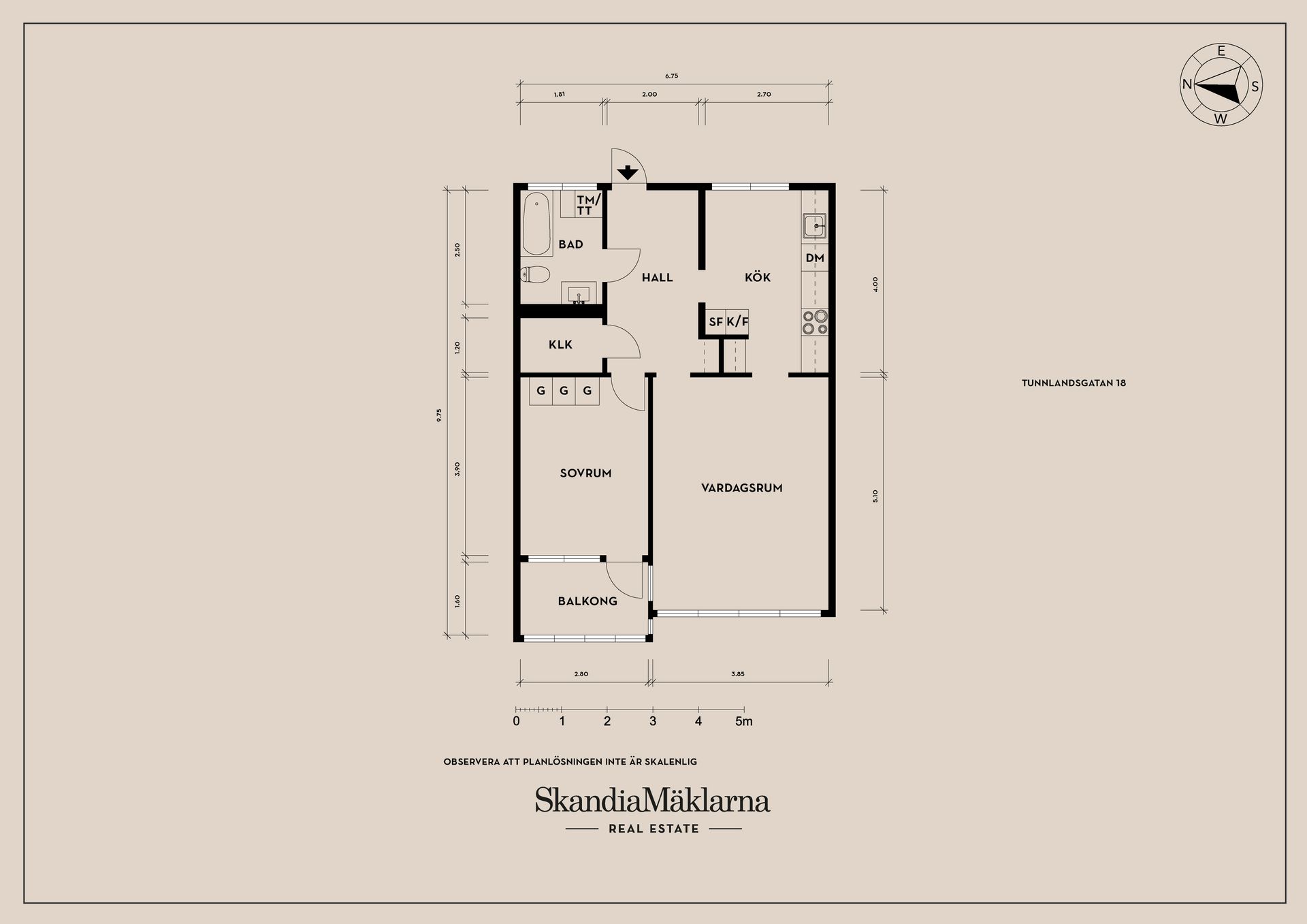 Bostadsrätt, Tunnlandsgatan 18, Göteborg