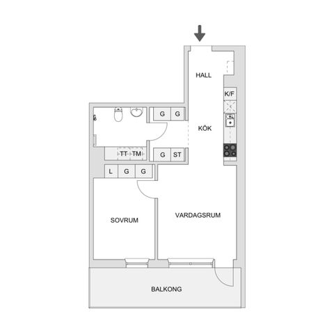Bostadsrätt, Slottsgatan 42, Jönköping Öster, Jönköping