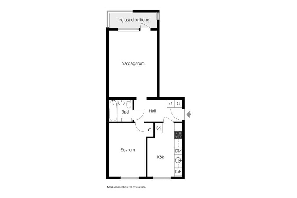 Bostadsrätt, Rådmansgatan 2 A, Granlunda, Trelleborg