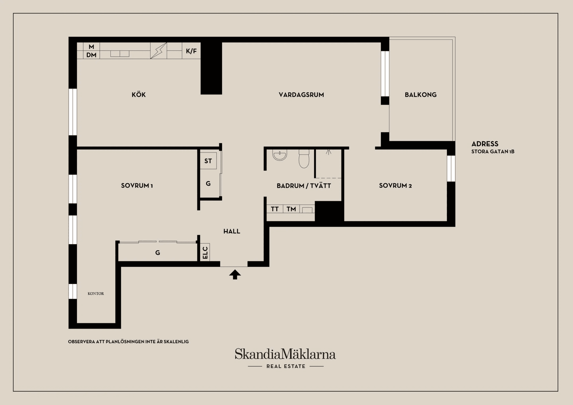 Bostadsrätt, Stora gatan 1B, Östermalm / Österport, Västerås