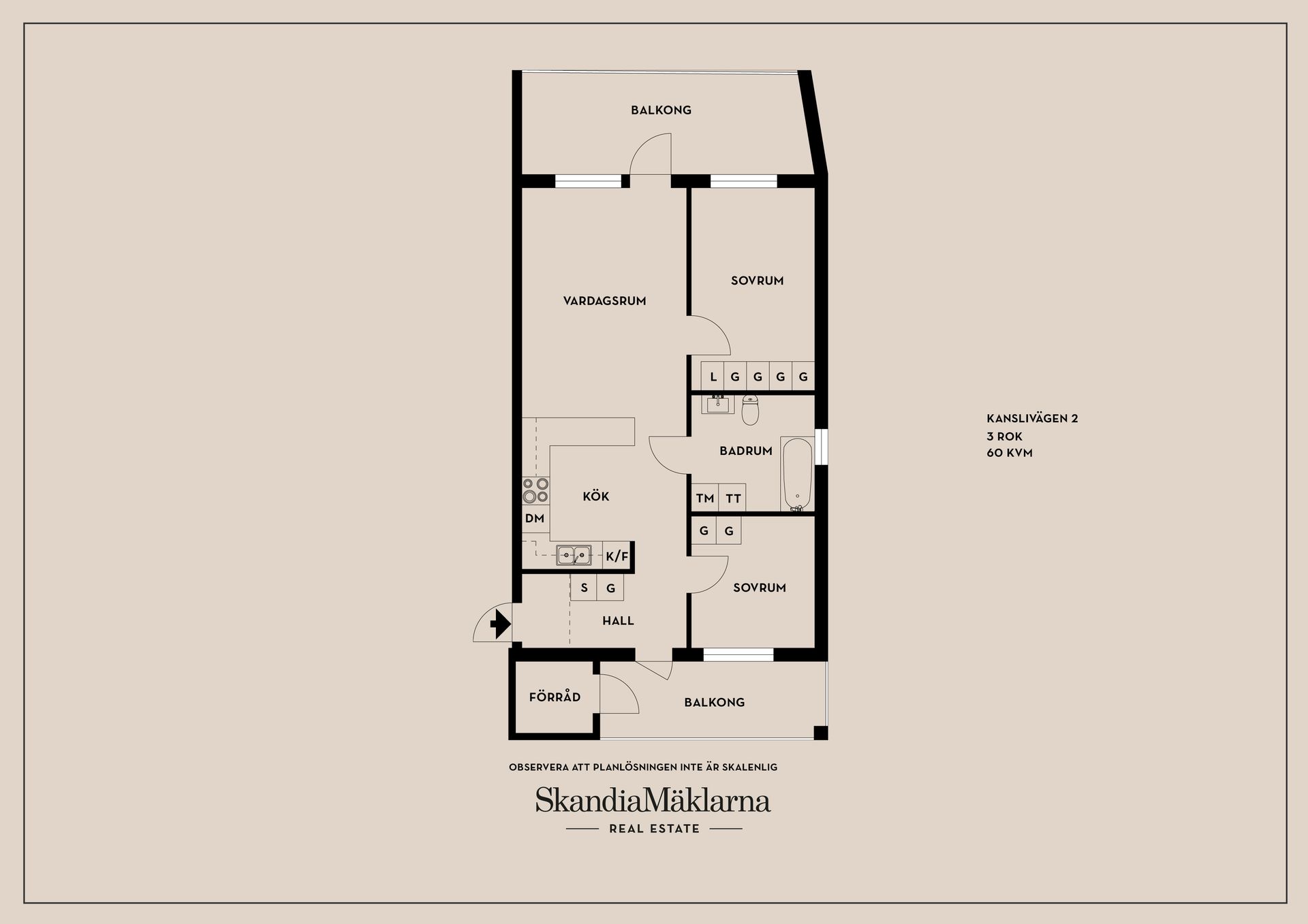 Bostadsrätt, Kanslivägen 2, Riksten, Botkyrka