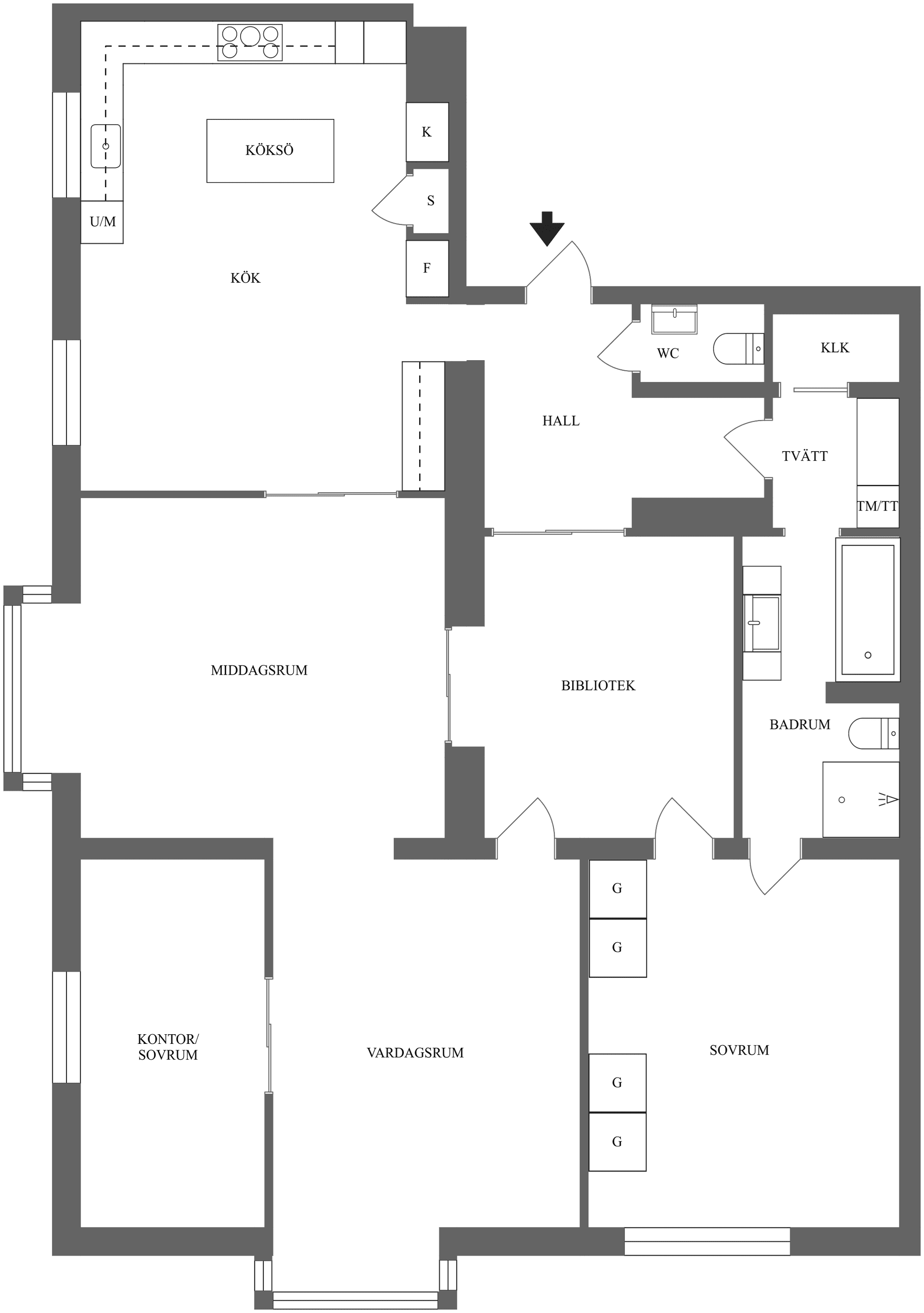 Bostadsrätt, Loddbygatan 2, Centralt, Norr, Norrköping