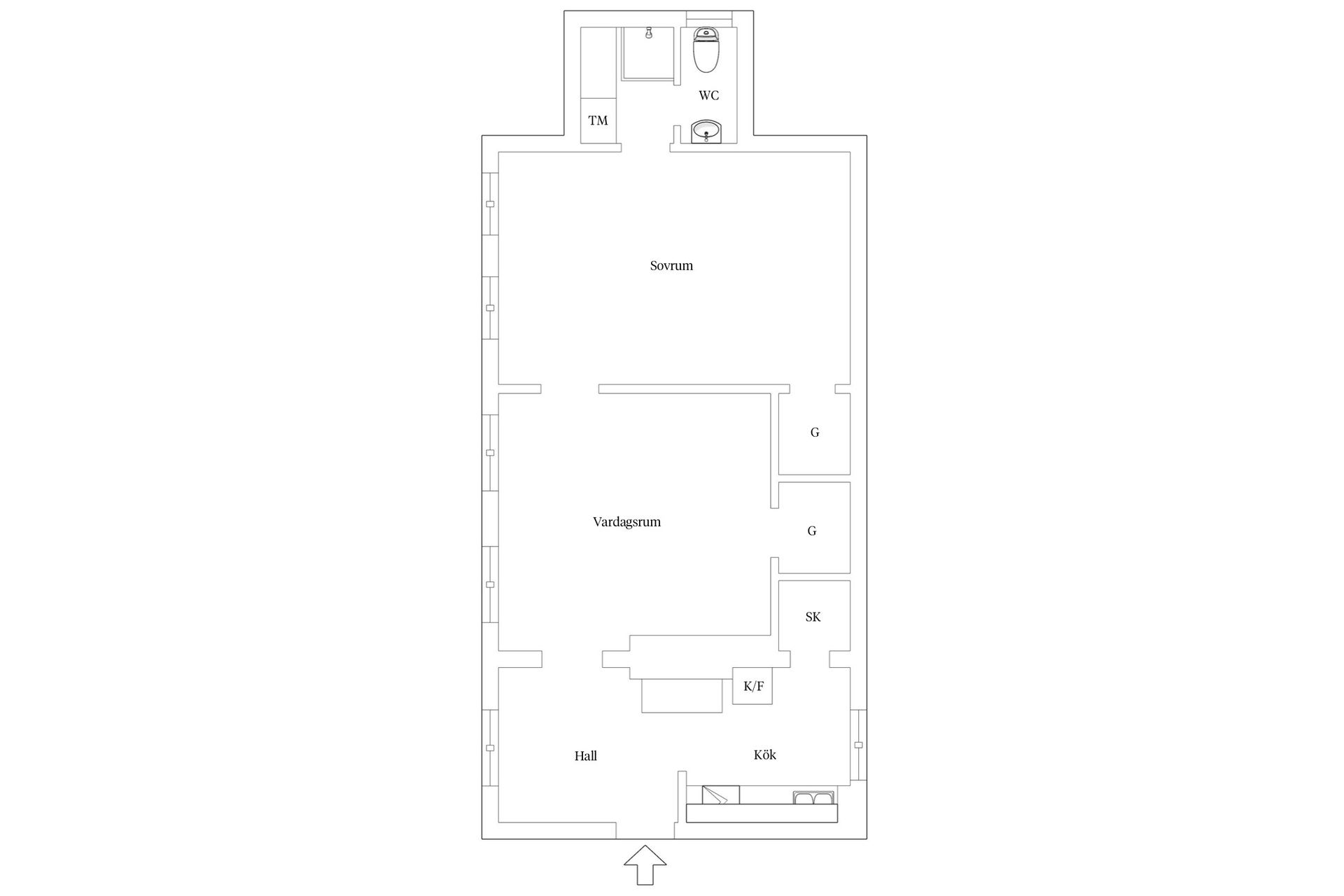 Bostadsrätt, Västra Storgatan 3B, Kristianstad - Centrum, Kristianstad