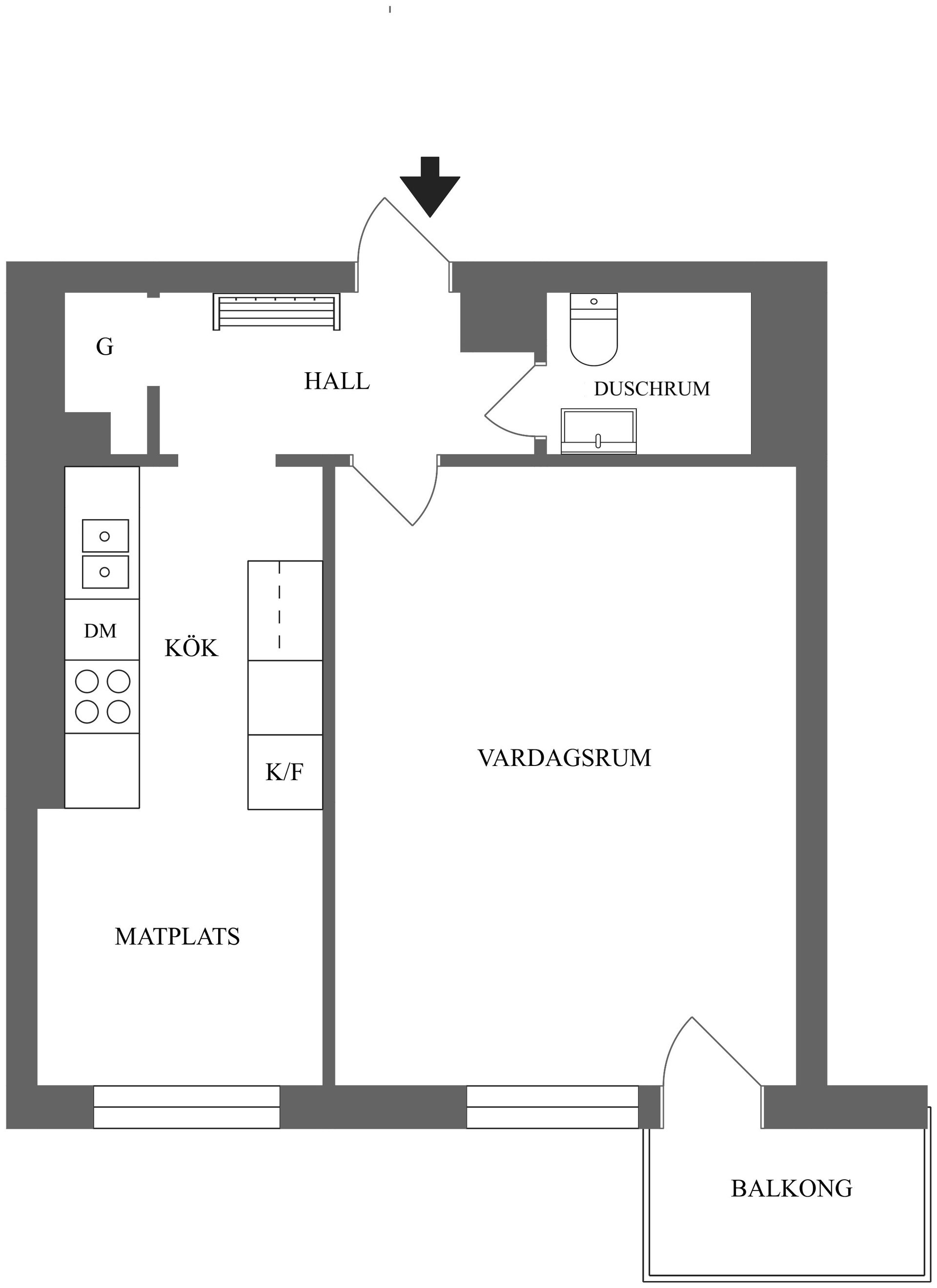 Bostadsrätt, Petter Swartzgatan 15C, Söder, Norrköping